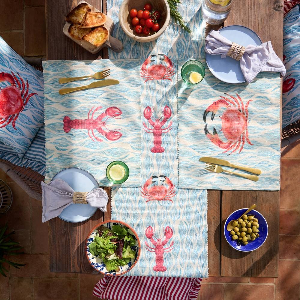 Wylder Abersoch Blue Table Runner 180 x 35cm - image 3