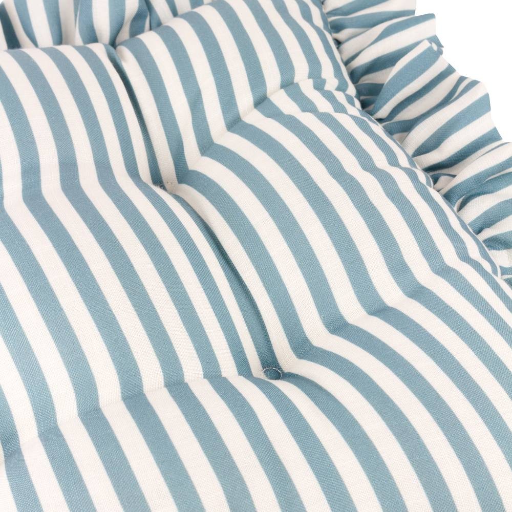 Wylder Millie Ruffle Blue Seat Pad 40 x 40cm 2 Pack - image 5