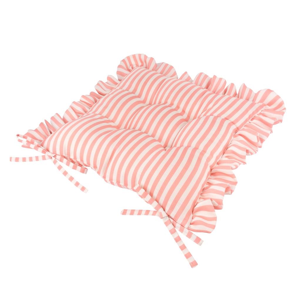 Wylder Millie Ruffle Pink Seat Pad 40 x 40cm 2 Pack - image 4