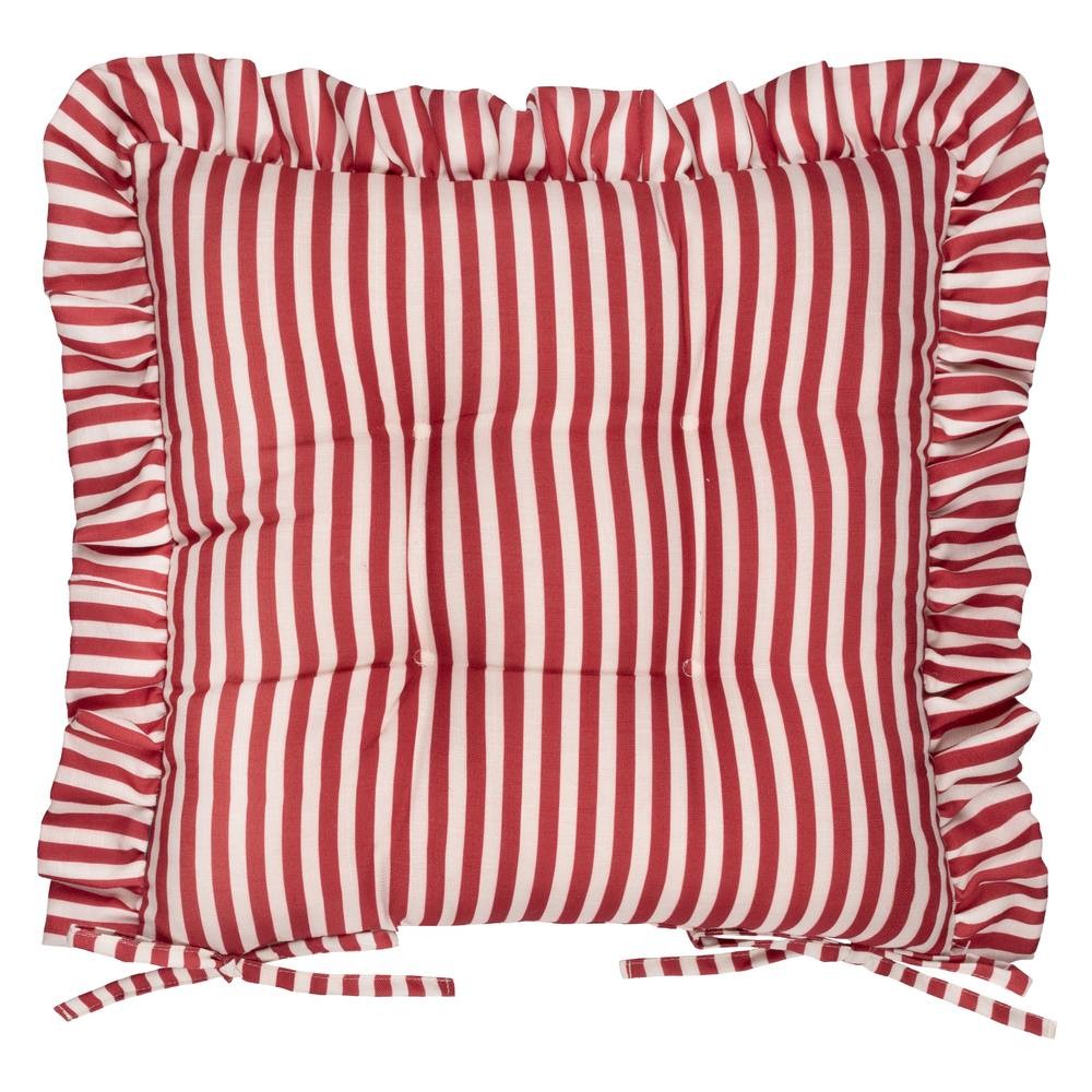 Wylder Millie Ruffle Red Seat Pad 40 x 40cm 2 Pack - image 3