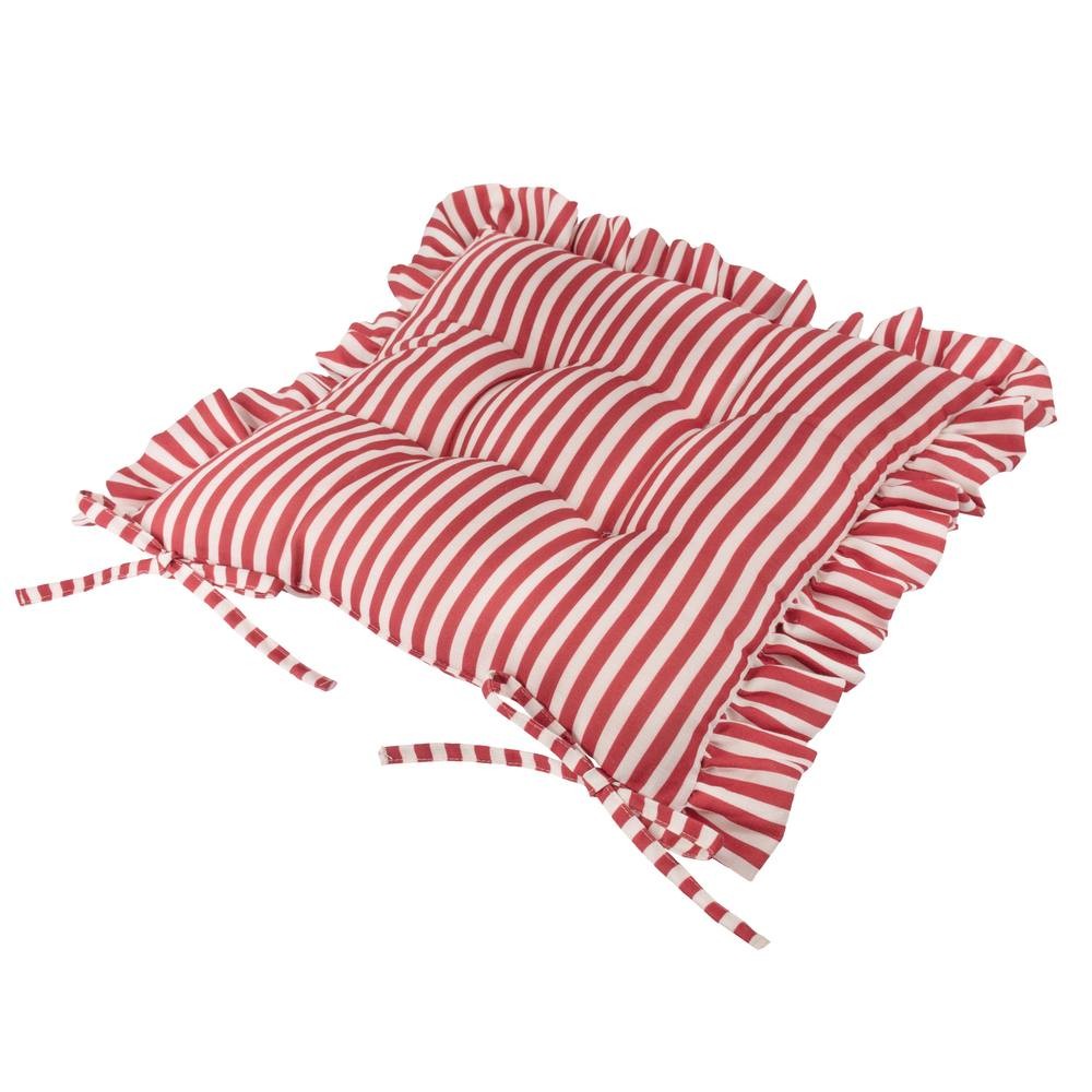 Wylder Millie Ruffle Red Seat Pad 40 x 40cm 2 Pack - image 4