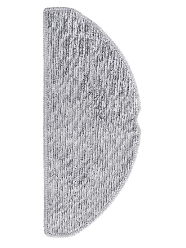 Gray microfiber mop pad for Xiaomi Robot Vacuum S20, featuring a textured surface for effective cleaning and a curved design for optimal fit.