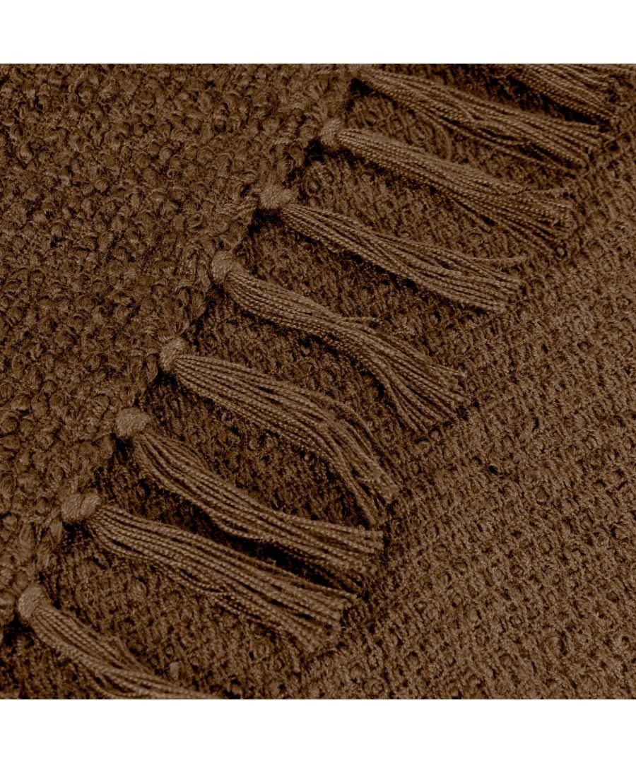 Yard Candar Cocoa Textured Boucle Throw 170 x 130cm - image 2