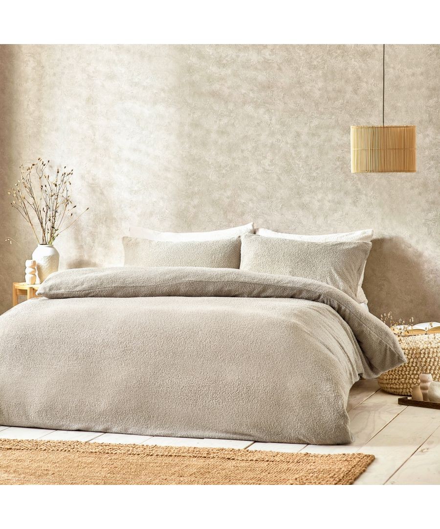 Yard Double Greige Boucle Duvet Set - image 2