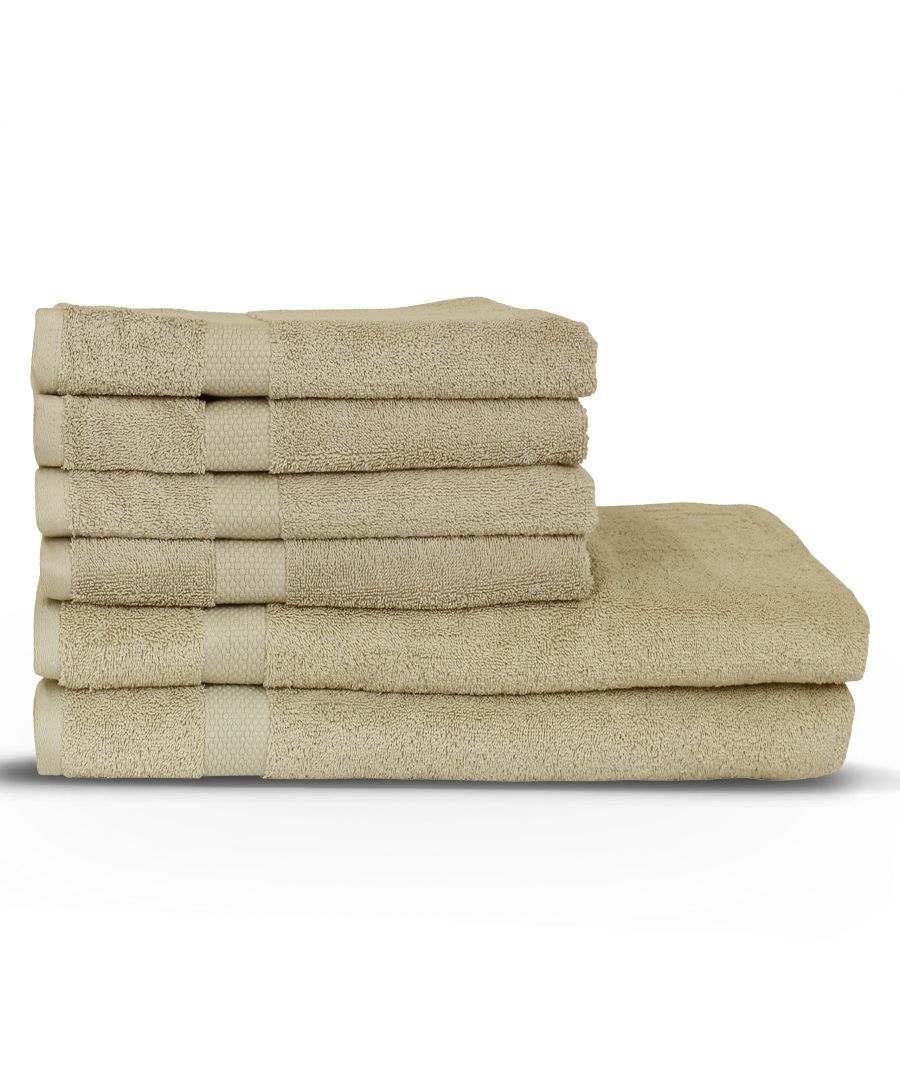 Yard Loft Combed Cotton Oatmeal Towel Bundle with Bath Sheets Set of 6 - image 2
