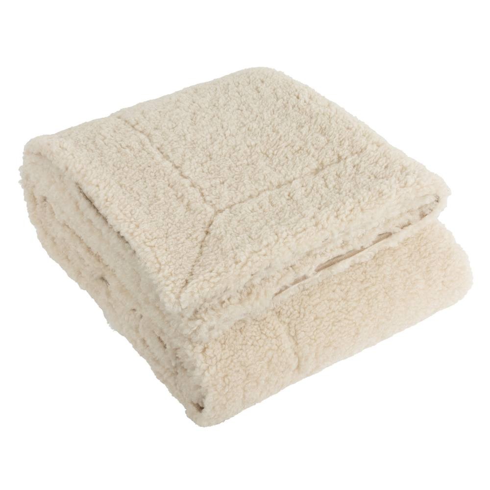 Yard Olann Natural Shearling Fleece Throw - image 2