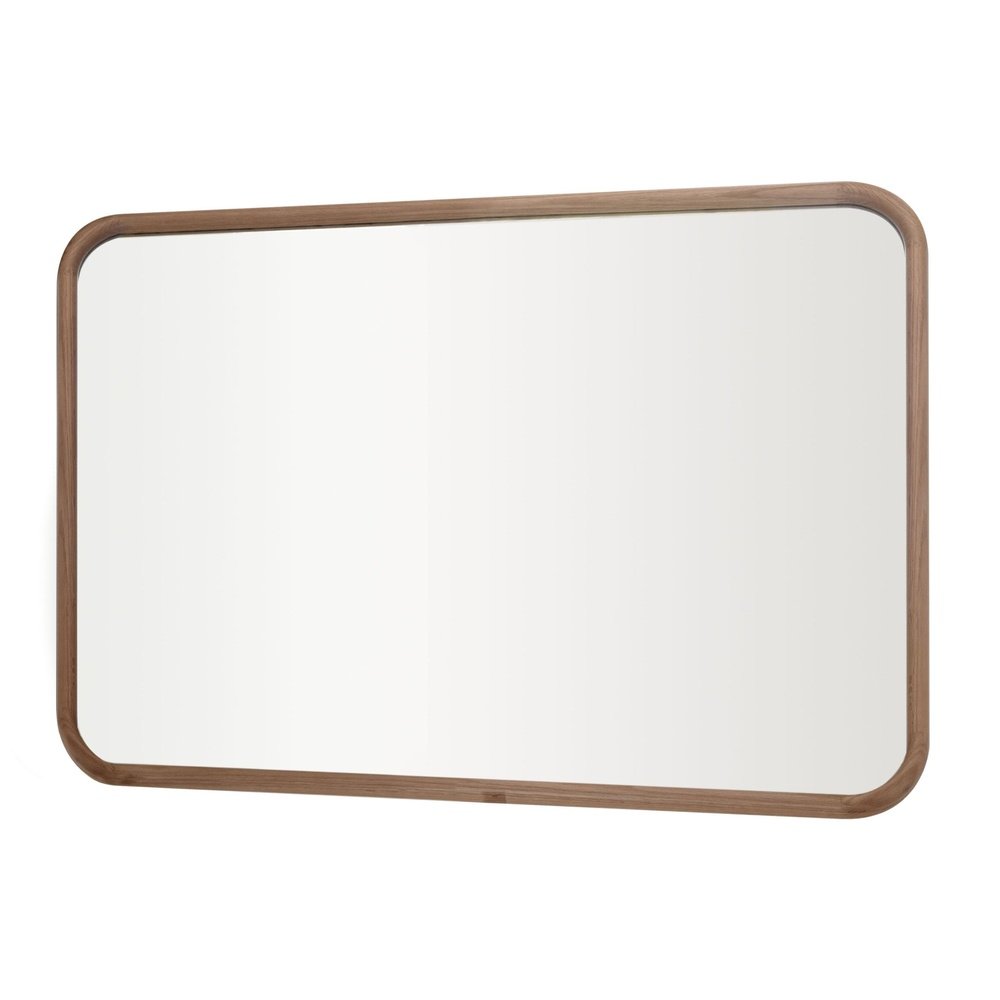 Yearn Curved Corner Solid Oak Framed Wall Mirror 90 x 60cm - image 2