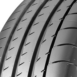 Black high-performance tire with a sleek tread pattern, labeled "Yokohama Advan Sport (V105S)" and specifications "265/30 ZR22 (97Y) XL RPB."