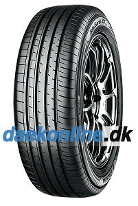 Black Yokohama BluEarth-XT (AE61) tire with a sleek tread pattern, labeled 235/50 R19 103V XL, featuring a glossy sidewall and a modern design suitable for performance vehicles.