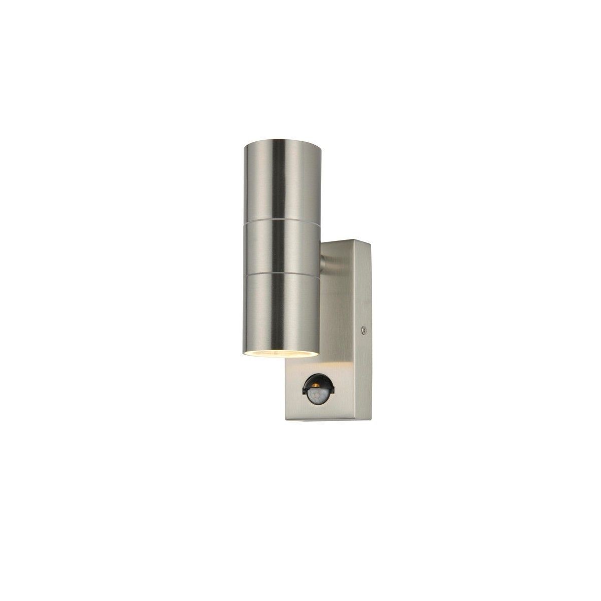 Zink Luna 2 Light GU10 Stainless Steel Up and Down Wall Light with PIR Sensor - image 2