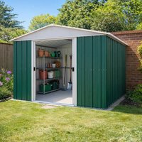 10' x 10' Yardmaster Green Metal Shed (3.03m x 2.98m) - image 2