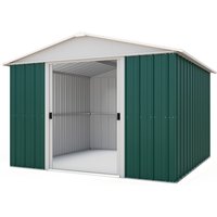 10' x 10' Yardmaster Green Metal Shed (3.03m x 2.98m) - image 3