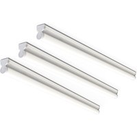 Three sleek silver 870mm LED undercabinet linklights with 4K performance, featuring a slim, modern design.