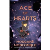 Purple book cover titled "Ace of Hearts" with playing cards and scattered rose petals.