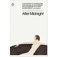 "Book cover of 'After Midnight' by Irmgard Keun featuring a woman in a black dress reclining on a dark sofa"