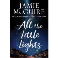 "Book 'All the Little Lights' by Jamie McGuire, dark cover with twinkling lights and a night sky."