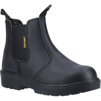 Black Amblers Safety FS116 dealer boot with elastic side panels, pull tabs, and durable slip-resistant sole.
