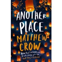 "Another Place book by Matthew Crow, dark cover with floating lanterns and bold white title text"