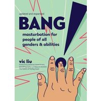"Bang! book cover with bold title, large exclamation mark, and hand illustration against a teal and green background"