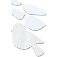 White bird-shaped craft pieces with separate wings and tail, designed for assembly, by Go Craft Distribution.