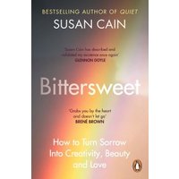 "Book 'Bittersweet' by Susan Cain with a soft gradient cover and quotes from Glennon Doyle and Brené Brown"