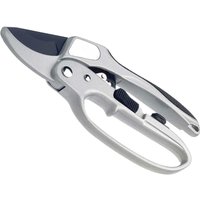 Silver Bulldog BD31303 Premier Ratchet Secateurs with ergonomic handle and black cutting blade.