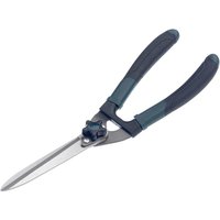 Bulldog Evergreen Hedge Shears with black ergonomic handles and sharp silver blades.