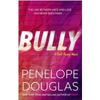 "Bully" book by Penelope Douglas, red and pink cover with bold white title and author's name in yellow.