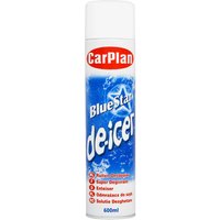 CarPlan Blue Star De-Icer 600ml aerosol can with blue label, red logo, and white cap.