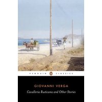 Paperback book "Cavalleria Rusticana and Other Stories" by Giovanni Verga, Penguin Classics, cover with rural scene.