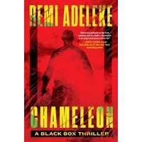 Red and yellow book cover titled "Chameleon" by Remi Adeleke, featuring a silhouette of a man and bold typography.