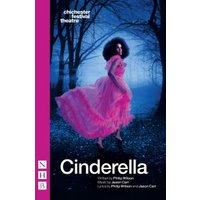 "Cinderella book cover featuring a woman in a flowing pink dress in a dark, mystical forest setting."