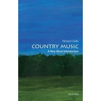 Blue and green book cover titled "Country Music: A Very Short Introduction" by Richard Carlin.