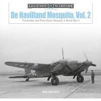 "Book cover featuring a black-and-white photo of a De Havilland Mosquito aircraft on an airfield."