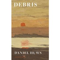 "Debris" book by Daniel Huws, cover with abstract earthy tones and brushstroke patterns.