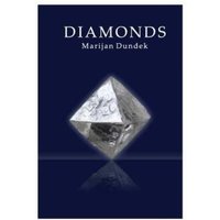 "Book cover titled 'Diamonds' by Marijan Dundek featuring a large faceted diamond on a dark blue background"