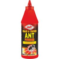 Red Doff Crack & Crevice Ant Powder 200g bottle with pointed cap and black label featuring ant graphic.