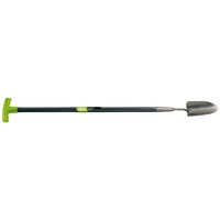 Draper Extra Long Carbon Hand 'T' Trowel with green handle, black shaft, and silver trowel head.