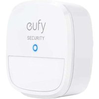 White Eufy T8910021 security motion sensor with rounded edges and blue LED indicator.