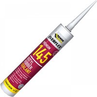 Grey Everbuild Sika 145 Butyl Rubber Sealant, 300ml tube with pointed nozzle and red-yellow label.