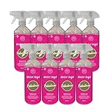 Fabulosa pink antibacterial spray bottles, 9 pack, 500ml each, with trigger spray and Winter Angel label design.