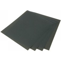 Black Faithfull wet and dry sanding sheets, 230 x 280mm, A320 grit, set of 25.