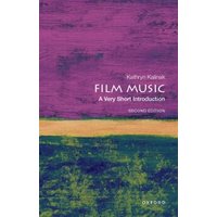 "Film Music book with abstract purple and green cover, by Kathryn Kalinak, Oxford edition."