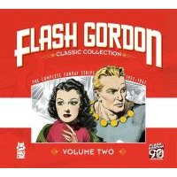 "Flash Gordon Classic Collection Volume Two comic book with vintage art of a man and woman on red background"