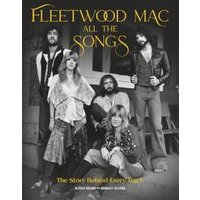 "Fleetwood Mac book cover featuring black-and-white band photo with gold text 'All the Songs' above the group."