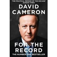 "For the Record" hardcover book with a black cover featuring a close-up portrait of a man in a suit.