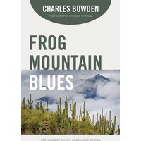 "Frog Mountain Blues book with desert landscape and mountain in clouds on cover, by University of Arizona Press"