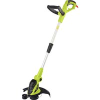 Green Garden Gear 550W grass trimmer with telescopic handle and black trimming head.