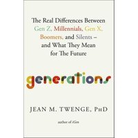 "Book titled 'Generations' by Jean M. Twenge with colorful text on a white cover."