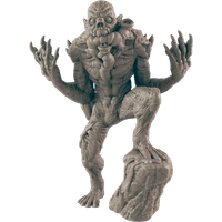 Gray "Ghoul" figurine by Top Shelf Productions, featuring a monstrous creature with large claws and detailed textures.